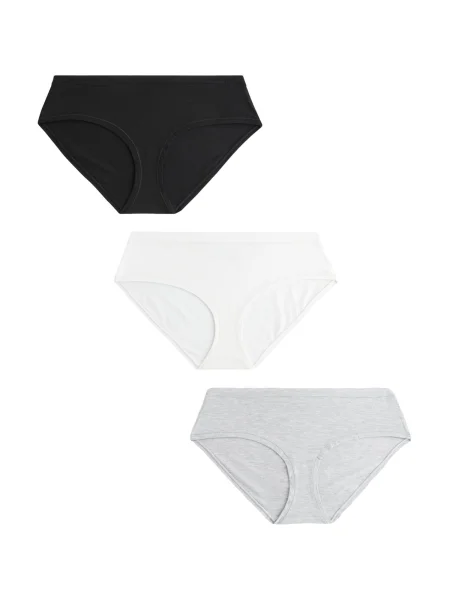 Next Chiloți gri / negru alb