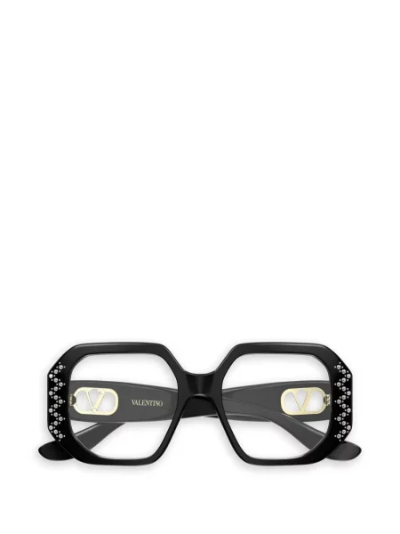Ochelari de soare Valentino Garavani Eyewear cu imprimeu geometric negru