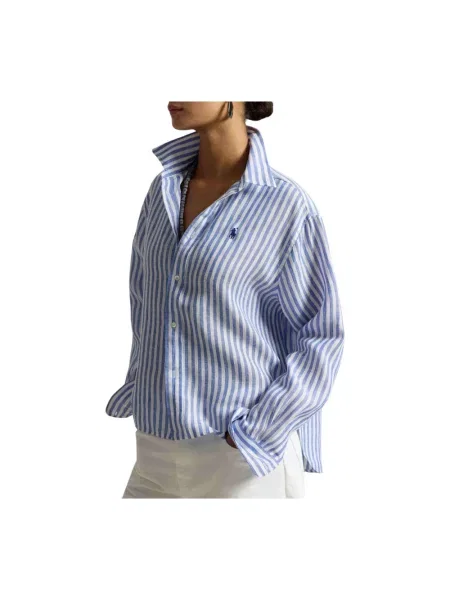 Bluzka Polo Ralph Lauren z długim rękawem niebieska