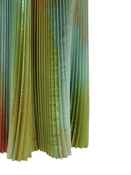 Fustă Ulla Johnson cu imagine cu imprimeu abstract verde