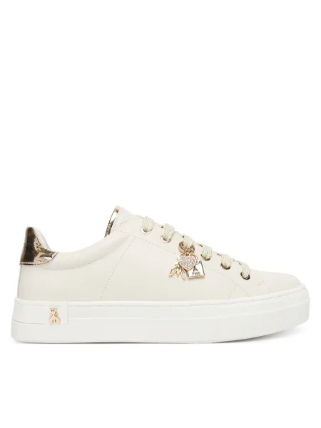 Детски кожени маратонки Patrizia Pepe бежово