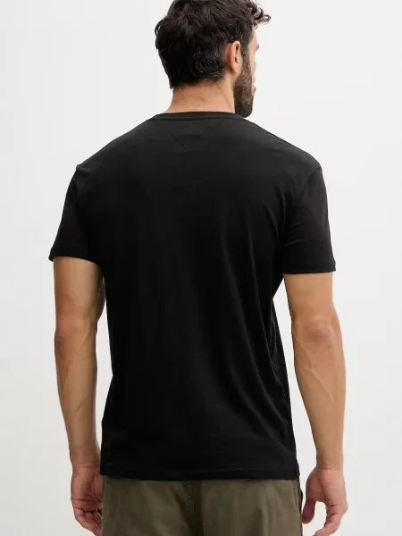 Tommy Jeans kratka majica črna