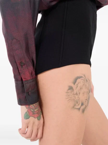 Pantaloni scurți Roberto Cavalli negru