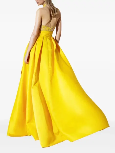 Rochie mini Allure cu paiete de costum galben