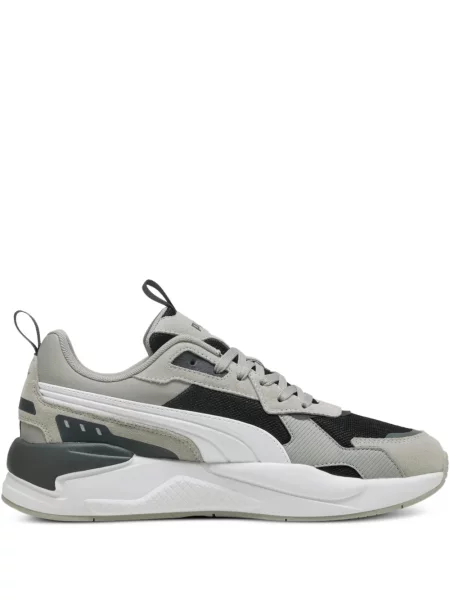 Sneakerși Puma X Ray cu șireturi din dantelă gri