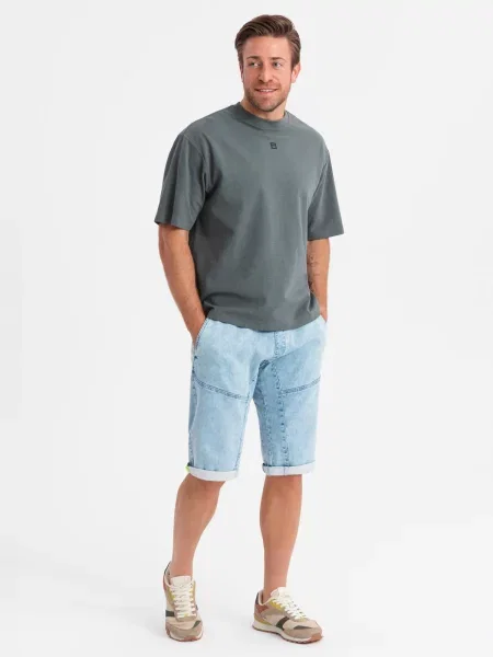 Krátké džínové šortky Ombre modré