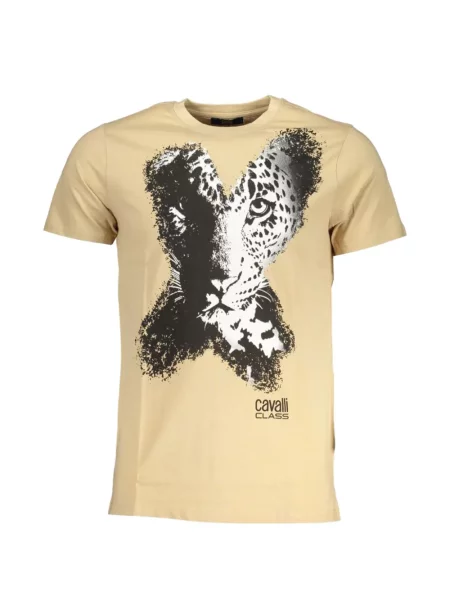 Tricou Cavalli Class cu imagine cu model leopard