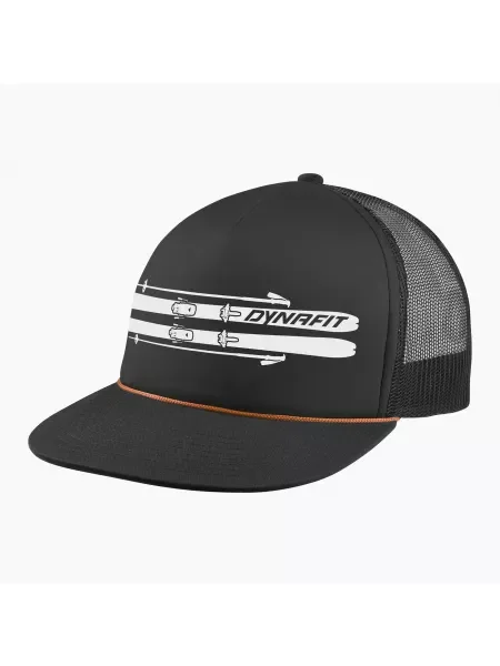 DYNAFIT Графична бейзболна шапка Trucker black out/ски черно