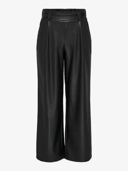 JDY Pantaloni din imitație de piele Soya negru