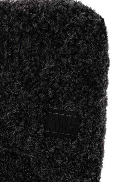 Fular Knwls cu imprimeu animal print negru