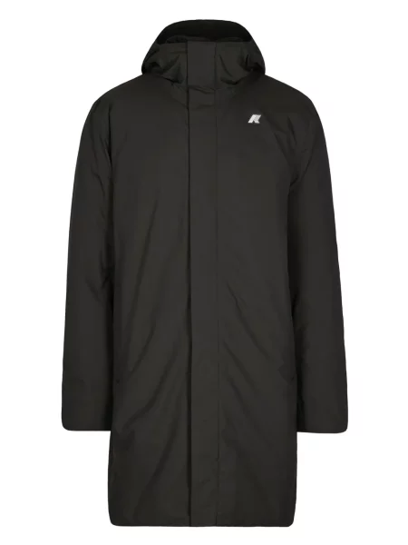 Palton K-way cu glugă negru