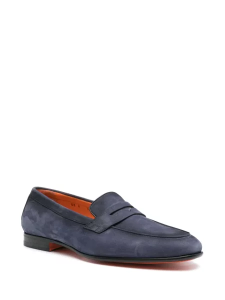 Pantofi loafer Santoni albastru
