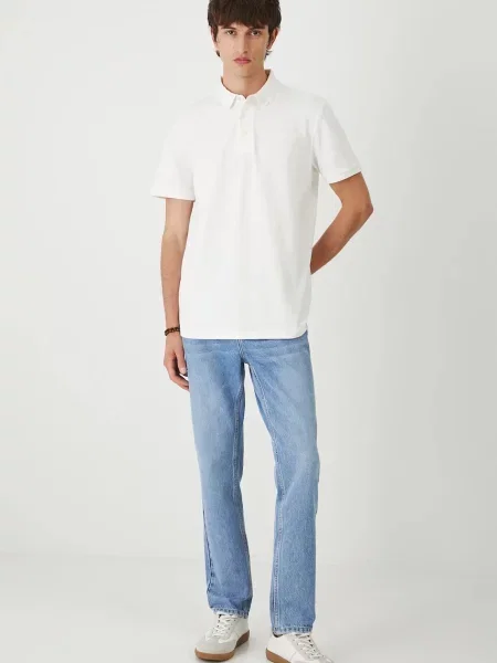 Однотонное поло Medicine бежевое