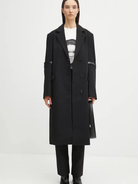 Шерстяное пальто Coperni