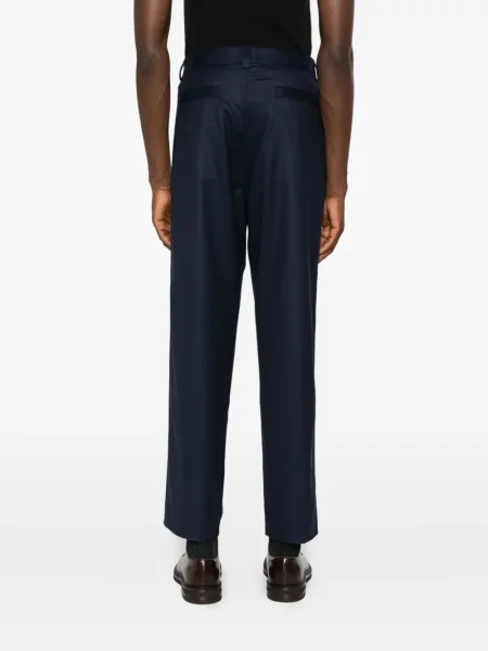 Pantaloni Brunello Cucinelli de lână albastru