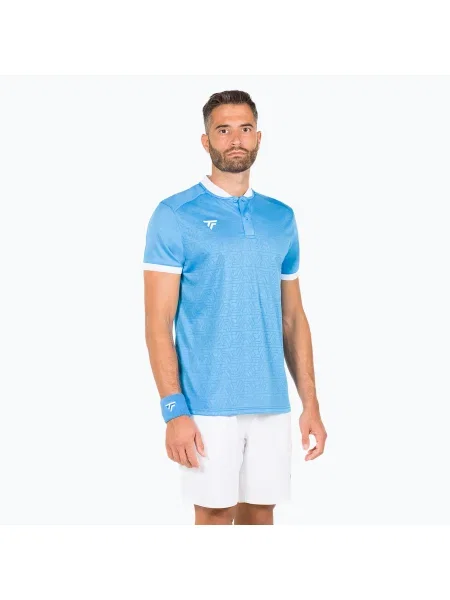 Мъжка тенис поло тениска Tecnifibre Team Mesh azur синьо