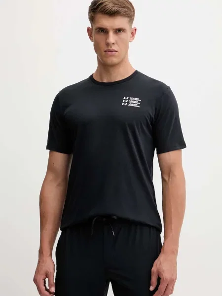 Тениска Under Armour с принт черно
