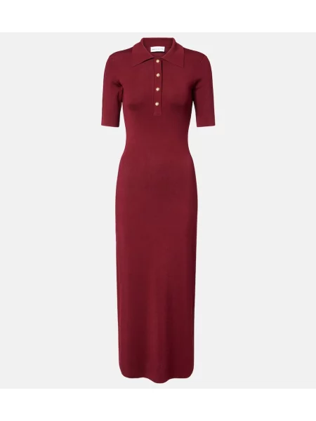 Rochie Rebecca Vallance tricotate de costum bordo