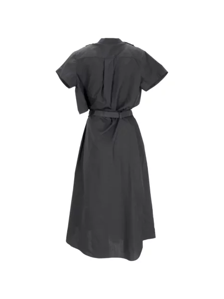 Cu centură rochie tip cămașă Sacai negru