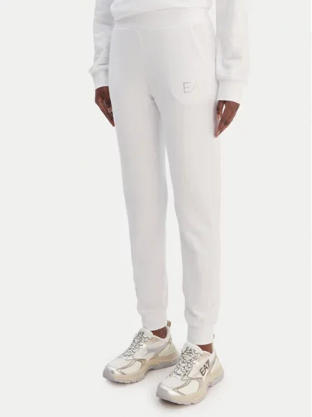 Emporio Armani Spodnie dresowe biały
