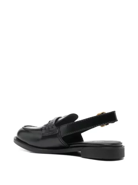Pantofi loafer Miu Miu slingback negru