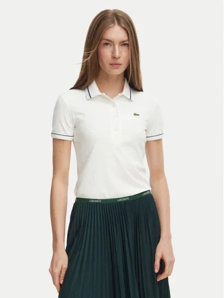 Lacoste Polo Κρεμ