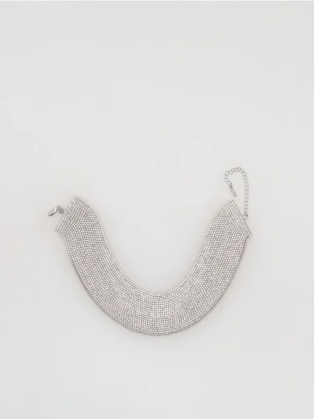 Reserved Colier tip choker argintiu