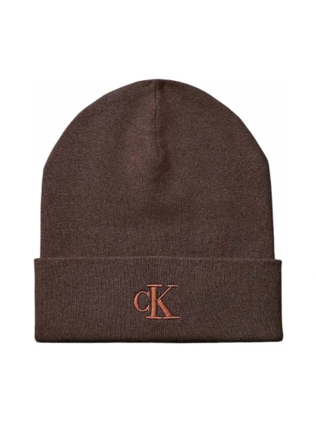 Czapka Calvin Klein brązowa