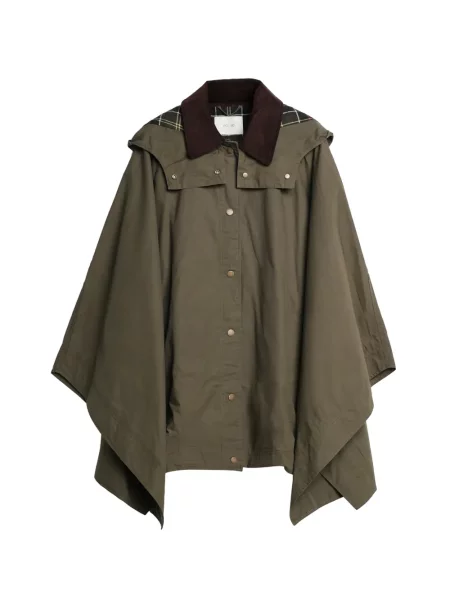 Gulerat geacă Vicolo în carouri cu glugă verde