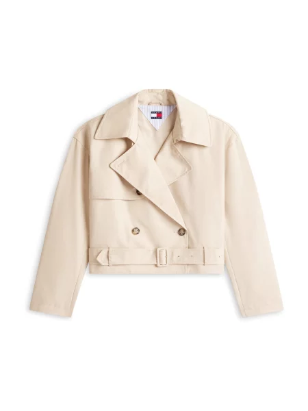 Tommy Jeans Palton de primăvară-toamnă bej