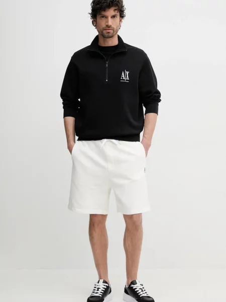 Armani Exchange hanorac pentru bărbați cu negru