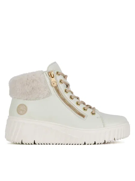 Rieker Botine alb