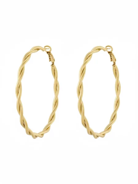 Cala Rose Cercei TWIST HALO auriu roz