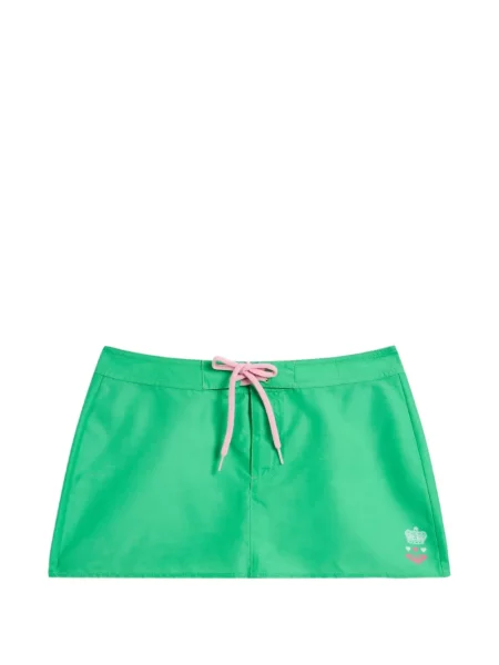 Fusta mini Juicy Couture cu imagine cu cordon verde