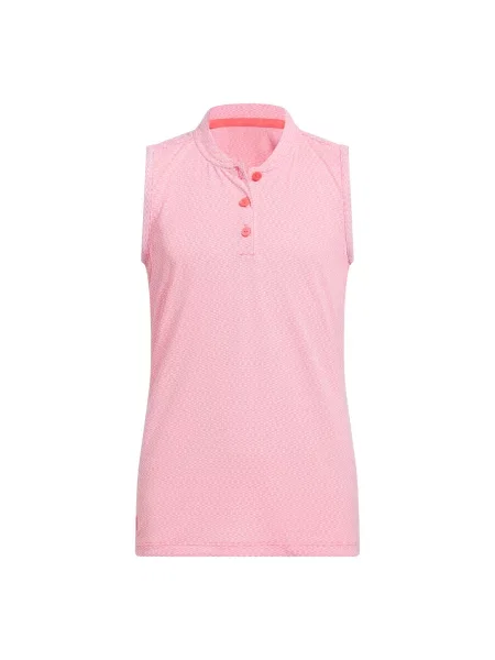 ADIDAS PERFORMANCE Sportski top CLIMACOOL SLEEVELESS POLO SHIRT roza bijela
