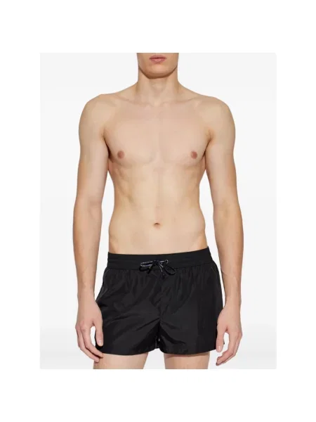 Krótkie kąpielówki Dolce And Gabbana z logo czarne