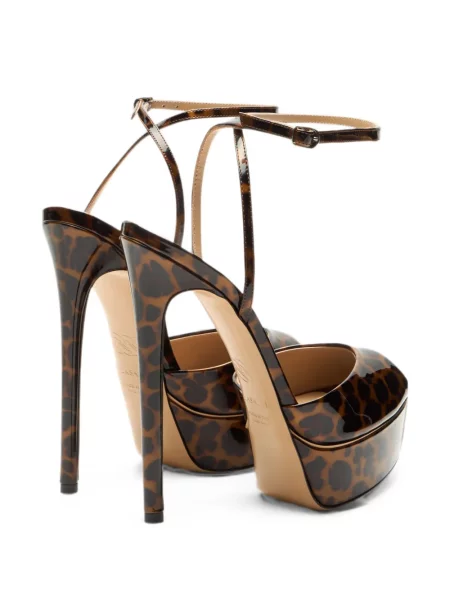 Sandale Casadei cu platformă cu imagine cu model leopard