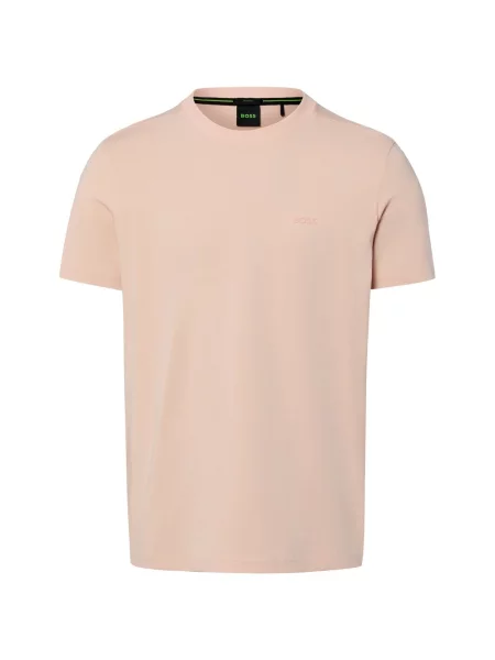 BOSS Green Koszulka Tee Mężczyźni różowy S zielona
