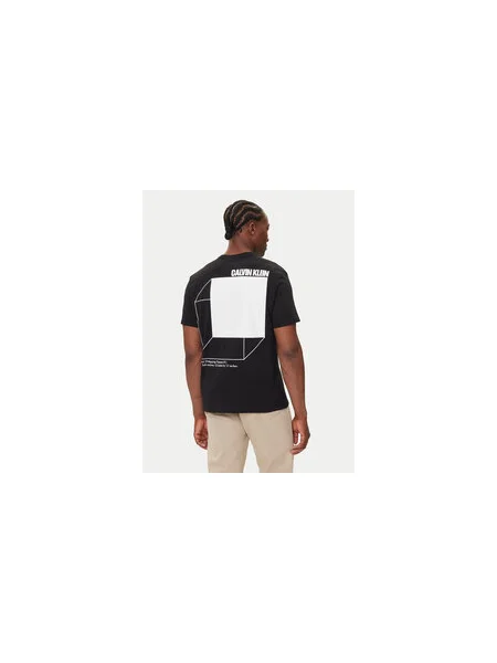 Calvin Klein Jeans Póló 3D Box Graphic fekete