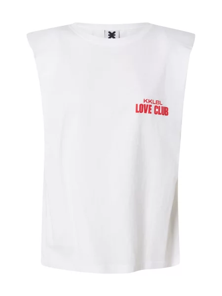 Karo Kauer Tricou Love Club roșu alb