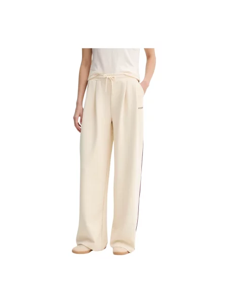 Guess spodnie dresowe JASMINE beżowe