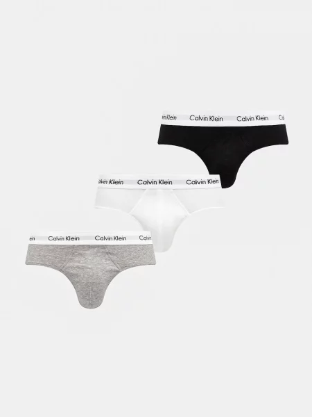 Hlačke Calvin Klein siva