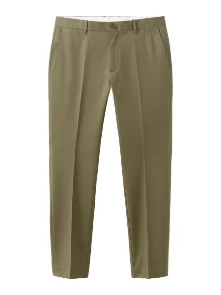 MANGO MAN Pantaloni cu dungă Dublino oliv