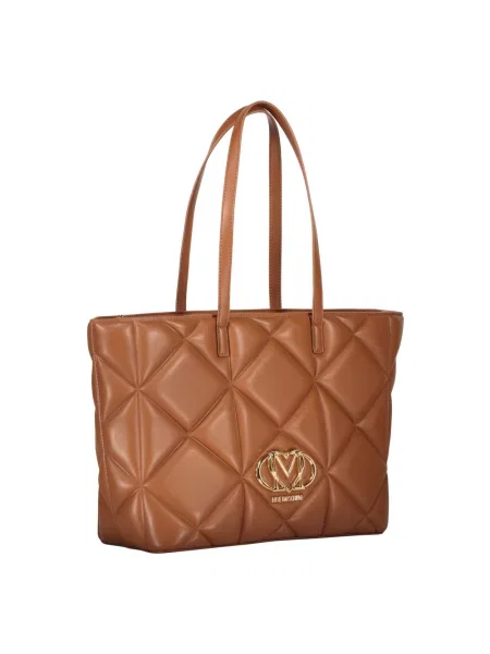 Shopperka Love Moschino biznesowa brązowa