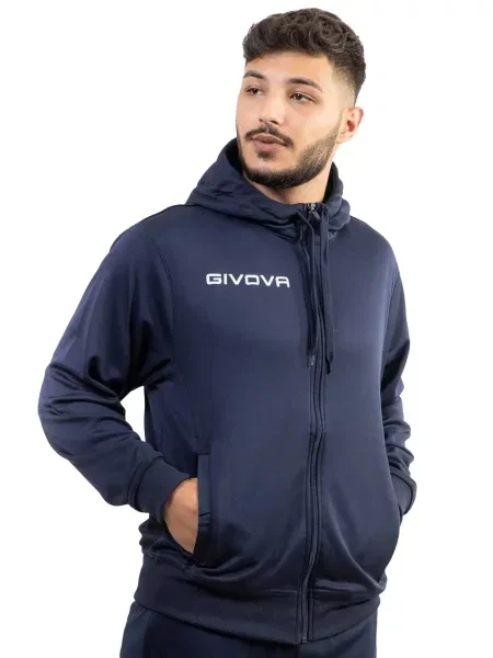 Bluza sportowa Givova Polarfleece niebieska