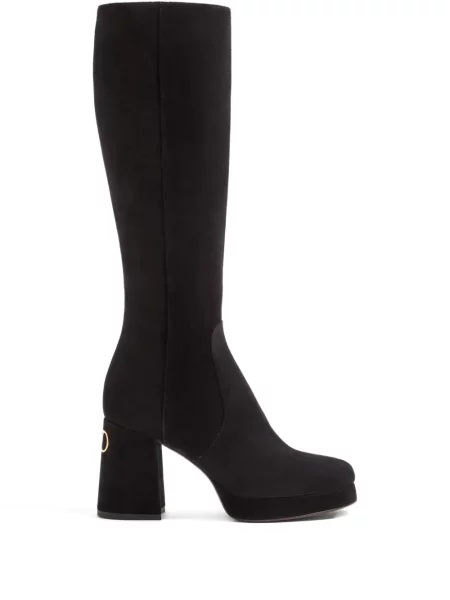 Botine Valentino Garavani cu platformă negru
