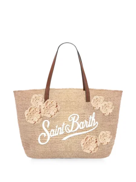 Geantă Mc2 Saint Barth cu model floral cu aplicații