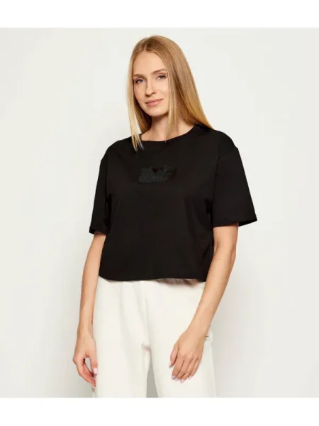Armani Exchange Tricou | Cropped Fit negru