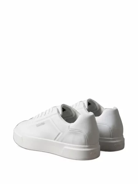 Sneakers Calvin Klein με κορδόνια με σχέδιο με δαντέλα λευκό