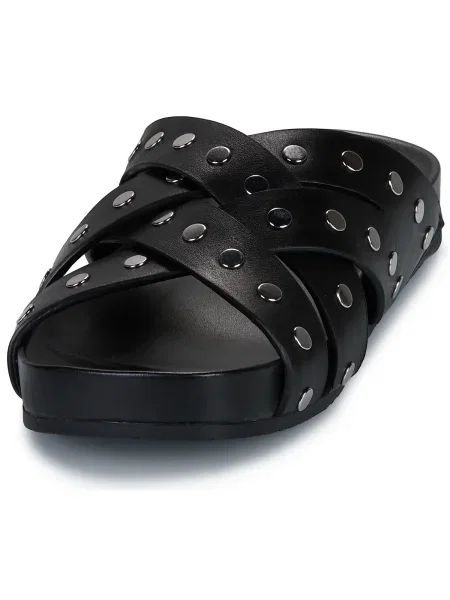 Papuci Michael Michael Kors din piele fără toc negru